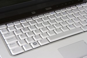 Computer keyboard for user to write Excel shortcuts.