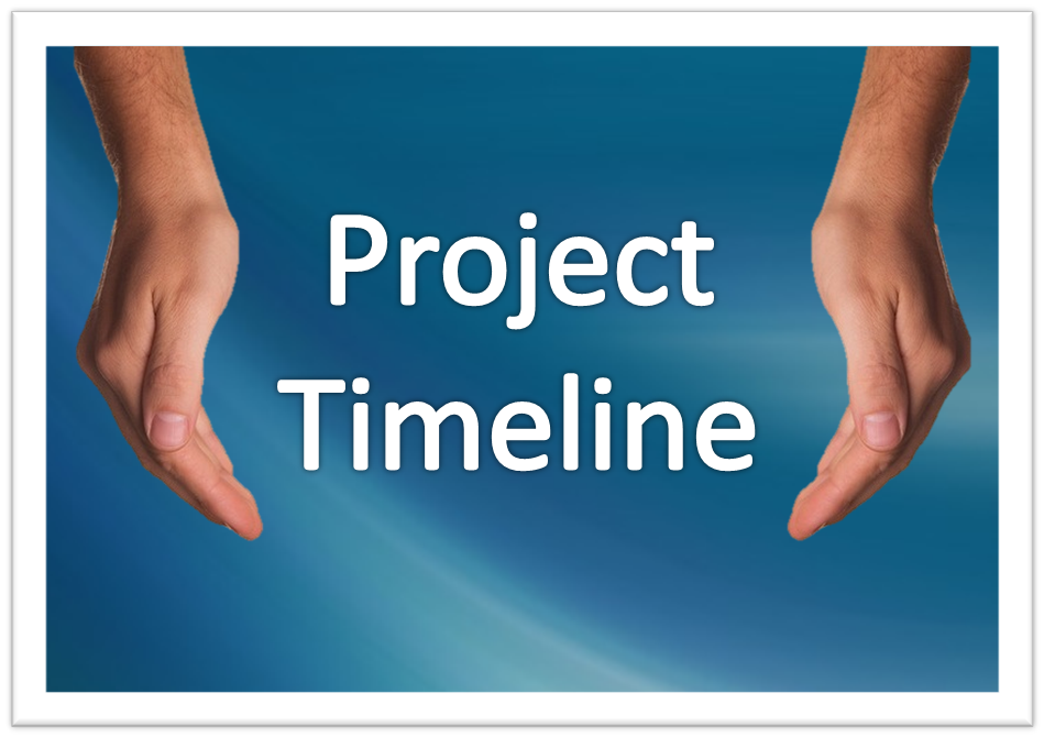 Creating a Microsoft Project timeline.