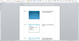 Microsoft Word file with slide images and speaker notes sent from PowerPoint.