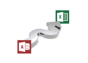 Export Microsoft Access data to Excel (displaying icons).