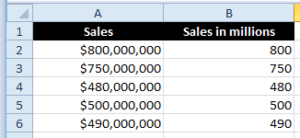Excel Flash Fill Example extracting parts of numbers finished.