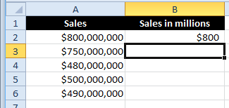 Excel Flash Fill Example extracting parts of numbers and formatting.