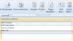 Insert Quick Parts in Word document.