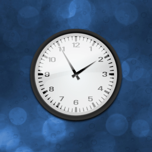Clock indicating saving time with Excel Name Box.