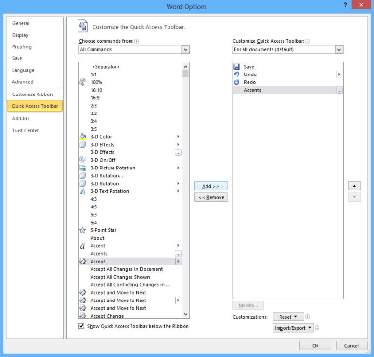 File path in word options avantix learning