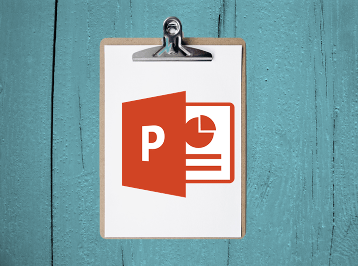 Clipboard displaying PowerPoint icon.