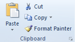 Microsoft Excel Format Painter in the Ribbon.