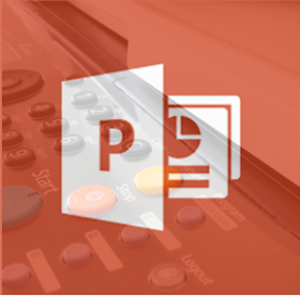 Print a PowerPoint presentation with notes represented by PowerPoint icon.