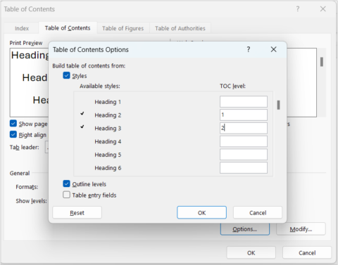 How to Create a Table of Contents in Word