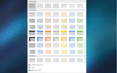 How to Format Microsoft Word Tables Using Table Styles (Ultimate Guide)