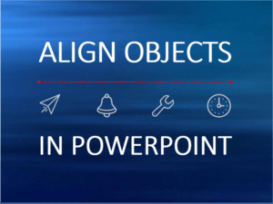 PowerPoint align objects on a slide.