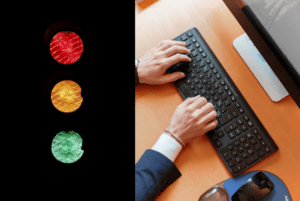 Stop paragraph from breaking between pages in Word with stoplights and computer.