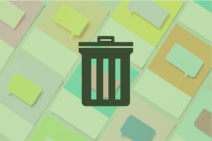 Removing comments in Word represented by comments and a trash can.
