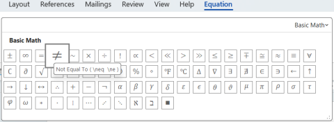 How to Insert the Does Not Equal Sign in Word (6 Ways to Type or Insert ≠)