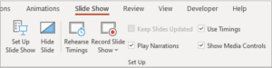 Show Media Controls options in PowerPoint on Ribbon.