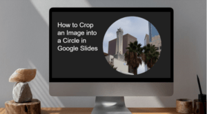 How to crop an image into a circle in Google Slides represented by a cropped image.