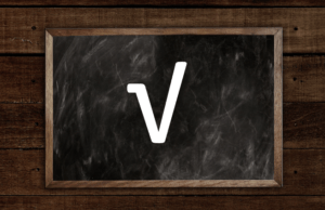 Insert square root symbol in Word represented by symbol on backboard.