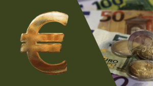 Insert euro symbol in word represented by large euro sign.