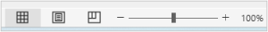 Zoom controls including Zoom Slider on the bottom right of the Excel window.