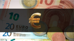 Insert euro symbol or sign in PowerPoint with euro overlayed over money.
