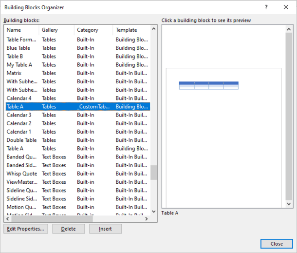 How to Create a Table Template in Word
