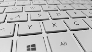 Create a template in Word represented by a computer keyboard.