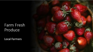 Fade picture example in PowerPoint with fade into black background.