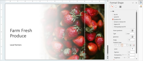 How to Fade a Picture or Part of a Picture in PowerPoint (Using a Gradient)