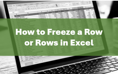 How to Freeze Rows in Excel (One or Multiple Rows)
