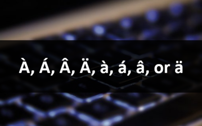 How to Insert or Type A with an Accent Mark in Word (À, Á, Â, Ä, à, á, â, or ä)