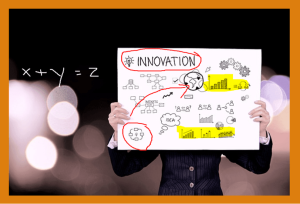 How to highlight or draw on slides during a slide show in PowerPoint using pen or highlighter ink tools represented by a person holding an annotated sign.