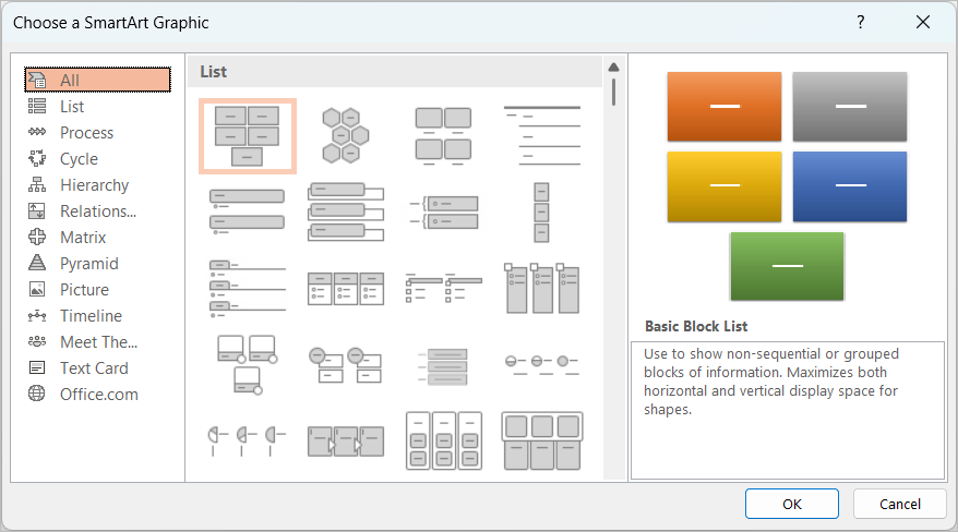How to Insert SmartArt in PowerPoint (5 Ways)
